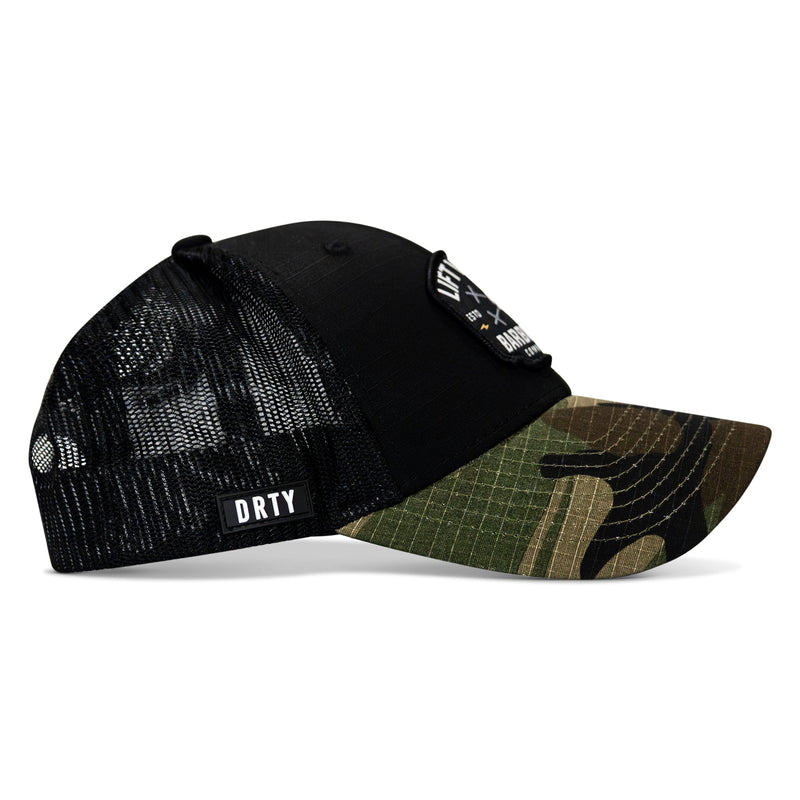 Load image into Gallery viewer, Lift Violent Barbell Co Patch Original Ripstop Snapback Hat
