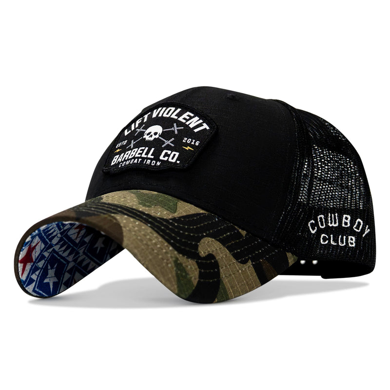 Load image into Gallery viewer, Lift Violent Barbell Co Patch Original Ripstop Snapback Hat

