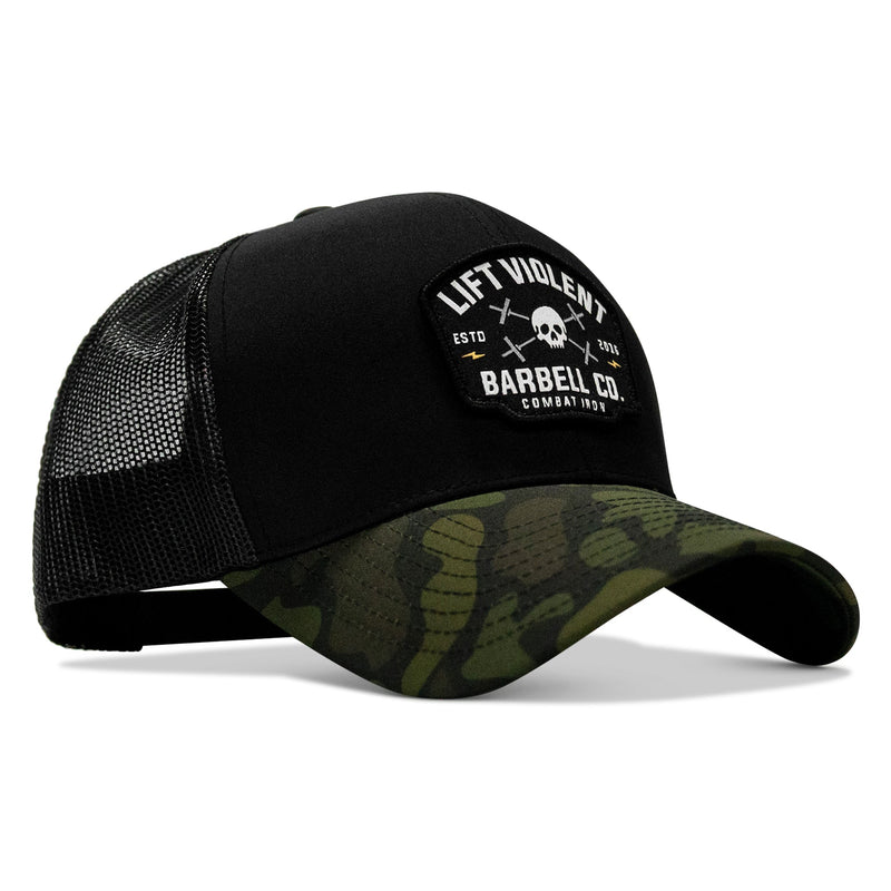 Load image into Gallery viewer, Lift Violent Barbell Co Patch Snapback Hat
