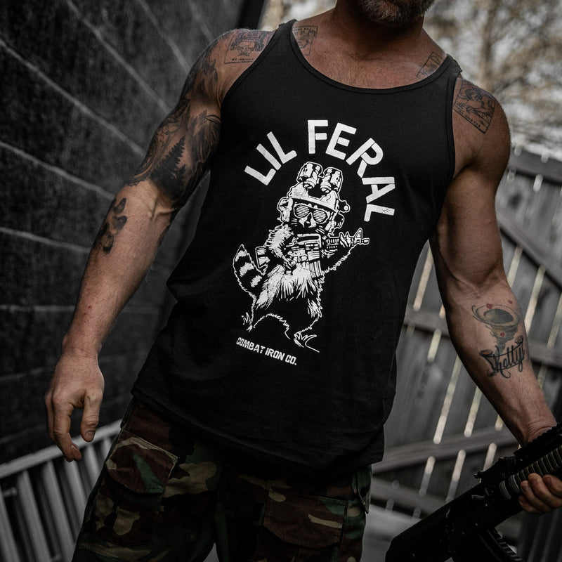 Load image into Gallery viewer, Lil Feral Raccoon Men's Tank
