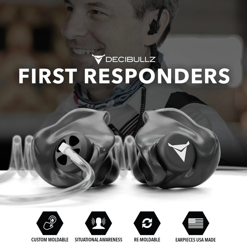 Load image into Gallery viewer, +Awareness Custom Molded Listen-Only Surveillance Acoustic Tube Headset
