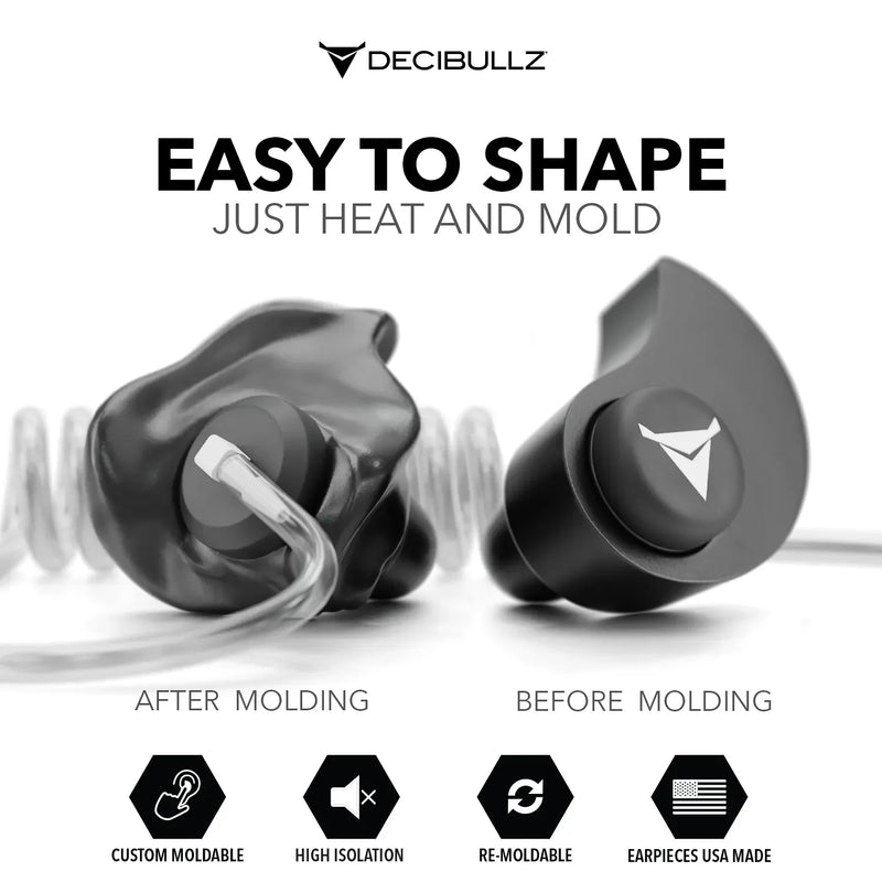 Load image into Gallery viewer, +Isolation Custom Molded Listen-Only Surveillance Acoustic Tube Headset
