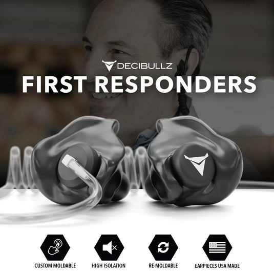 +Isolation Custom Molded Listen-Only Surveillance Acoustic Tube Headset