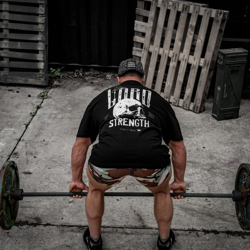 Load image into Gallery viewer, The Lord Is My Strength Heavyweight Men's T-Shirt
