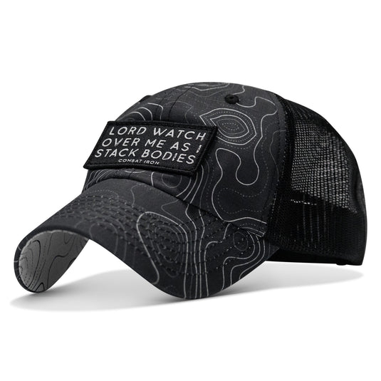 Lord Watch Over Me As I Stack Bodies Patch Tactical Ripstop Mesh Snapback Hat