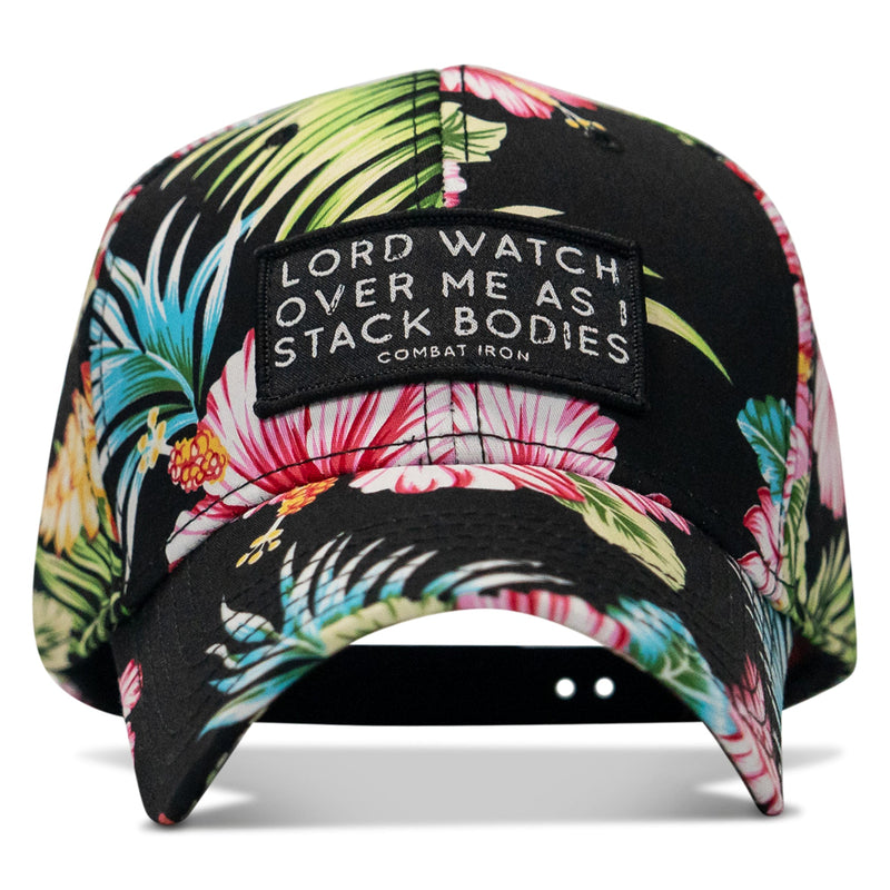 Load image into Gallery viewer, Lord Watch Over Me As I Stack Bodies Patch Snapback Hat
