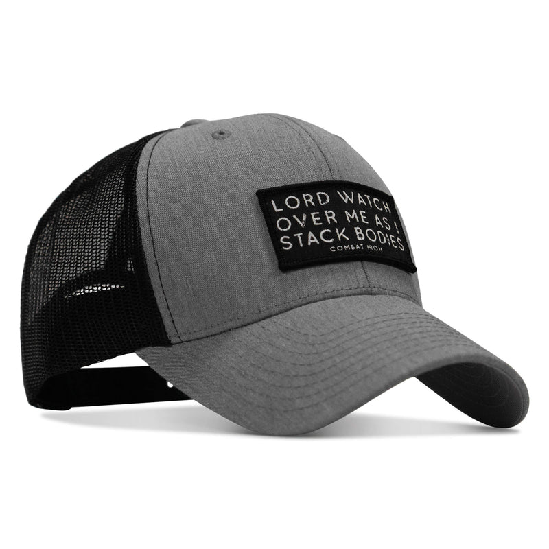 Load image into Gallery viewer, Lord Watch Over Me As I Stack Bodies Patch Snapback Hat
