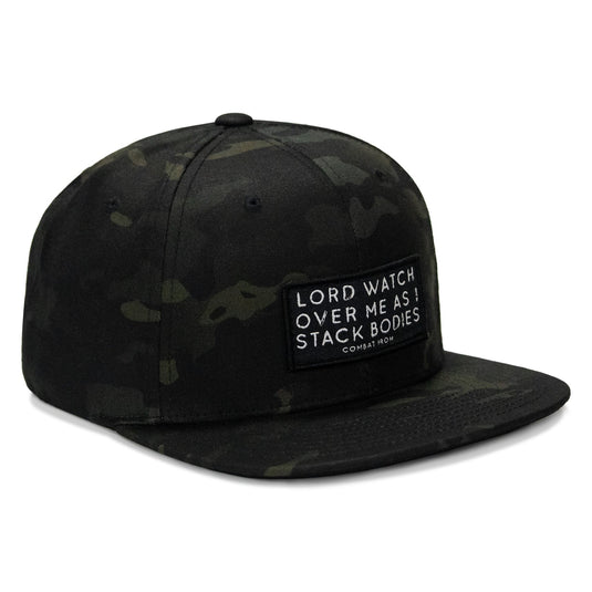 Lord Watch Over Me As I Stack Bodies Patch Flatbill Hat