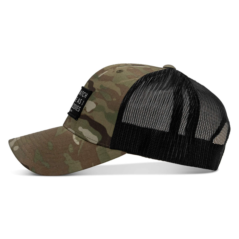 Load image into Gallery viewer, Lord Watch Over Me As I Stack Bodies Patch Snapback Hat
