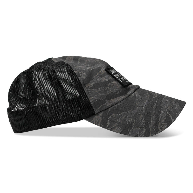 Load image into Gallery viewer, Lord Watch Over Me As I Stack Bodies Patch Tactical Ripstop Mesh Snapback Hat
