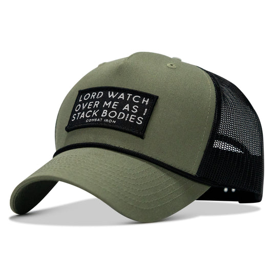 Lord Watch Over Me As I Stack Bodies Patch Rope Snapback