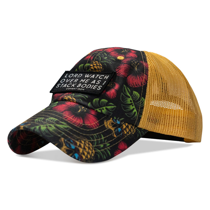 Load image into Gallery viewer, Lord Watch Over Me As I Stack Bodies Patch Tactical Ripstop Mesh Snapback Hat
