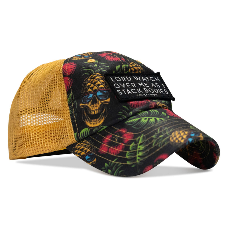 Load image into Gallery viewer, Lord Watch Over Me As I Stack Bodies Patch Tactical Ripstop Mesh Snapback Hat
