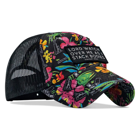 Lord Watch Over Me As I Stack Bodies Patch Tactical Ripstop Mesh Snapback Hat