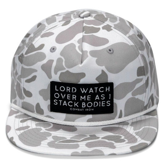 Lord Watch Over Me As I Stack Bodies Patch Flatbill Hat