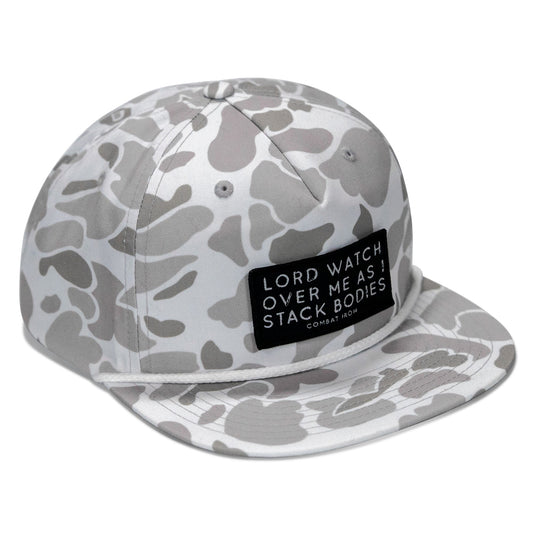 Lord Watch Over Me As I Stack Bodies Patch Flatbill Hat