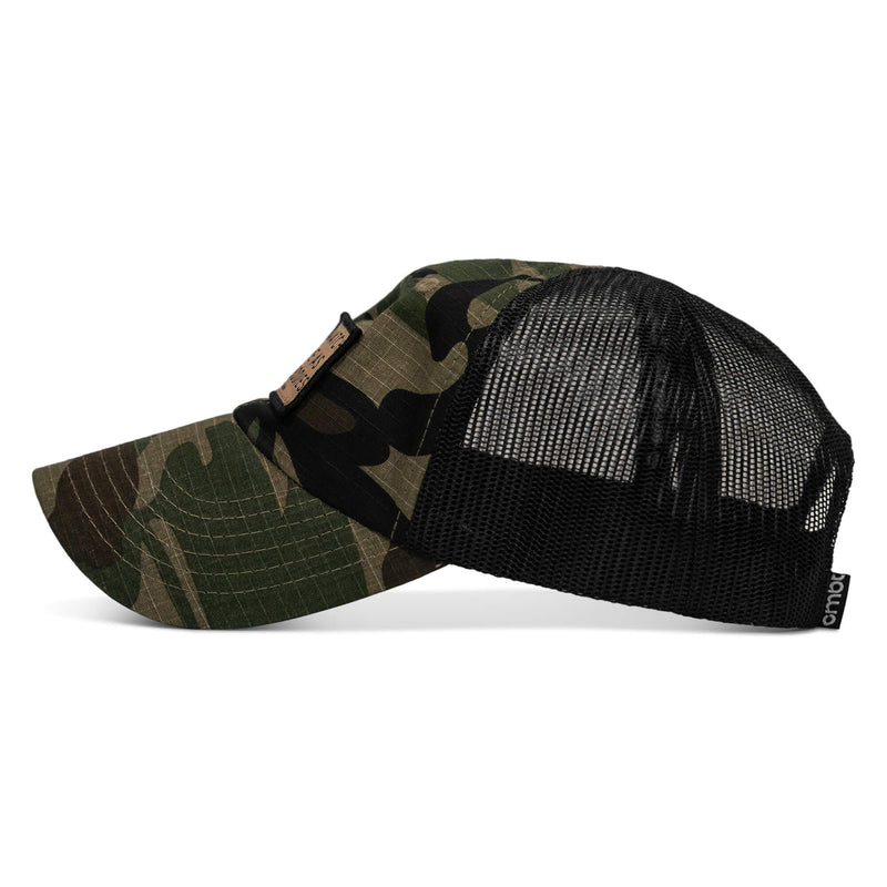 Load image into Gallery viewer, Lord Watch Over Me As I Stack Bodies Tan Patch Tactical Ripstop Mesh Snapback Hat
