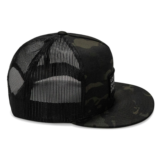 Lord Watch Over Me As I Stack Bodies Patch Flatbill SnapBack Hat