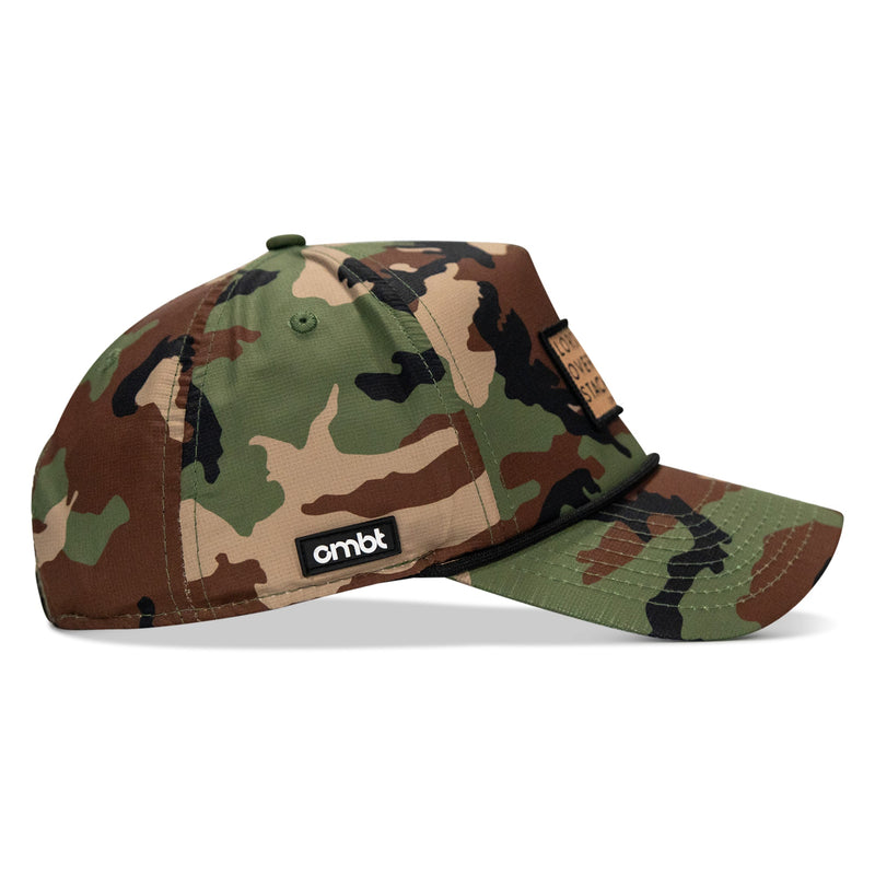Load image into Gallery viewer, Lord Watch Over Me As I Stack Bodies (Tan) Patch Waterproof Weekender Snapback
