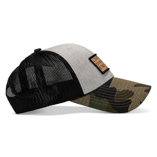 Lord Watch Over Me As I Stack Bodies Tan Patch Snapback Hat