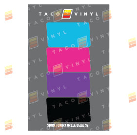 Load image into Gallery viewer, Stock Tundra Grille Decals
