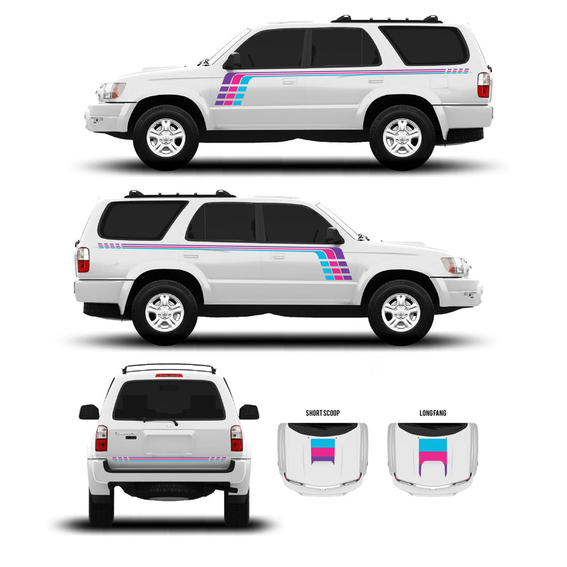 Load image into Gallery viewer, 1996-2002 &amp; 2003-2009 4Runner Checkered Stripe Kit
