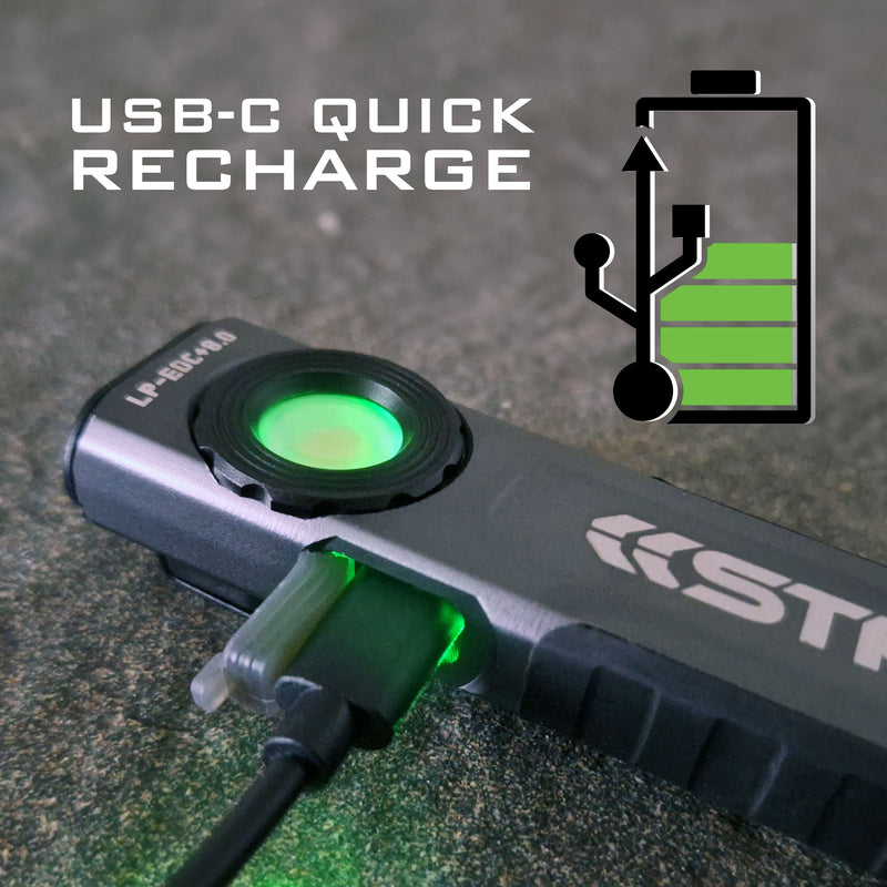 Load image into Gallery viewer, LP-EDC+ 8.0 Low Profile Everyday Carry Ultra-Thin Spot &amp; Flood Flashlight
