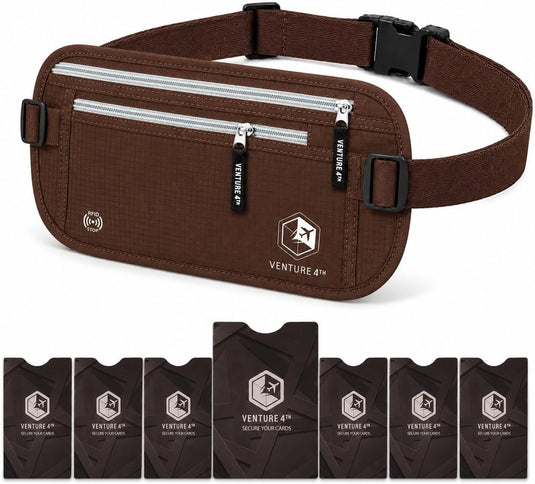 Travel Money Belt + RFID Sleeves