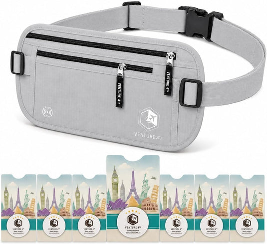 Travel Money Belt + RFID Sleeves