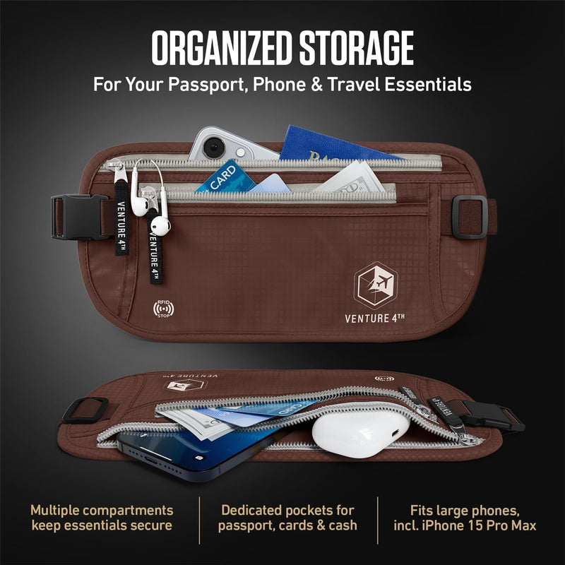 Load image into Gallery viewer, Travel Money Belt + RFID Sleeves
