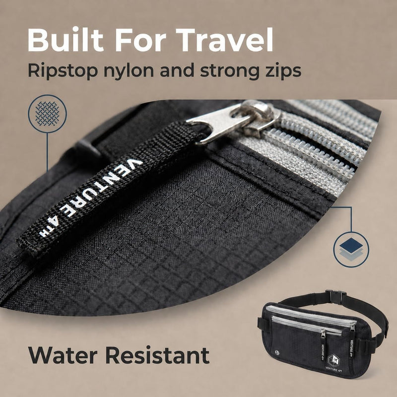 Load image into Gallery viewer, Travel Money Belt + RFID Sleeves
