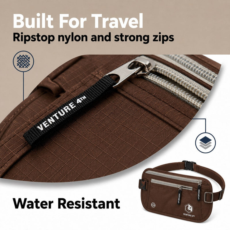 Load image into Gallery viewer, Travel Money Belt + RFID Sleeves
