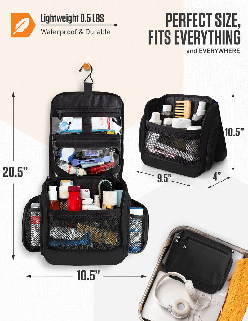 Load image into Gallery viewer, Hanging Travel Toiletry Bag
