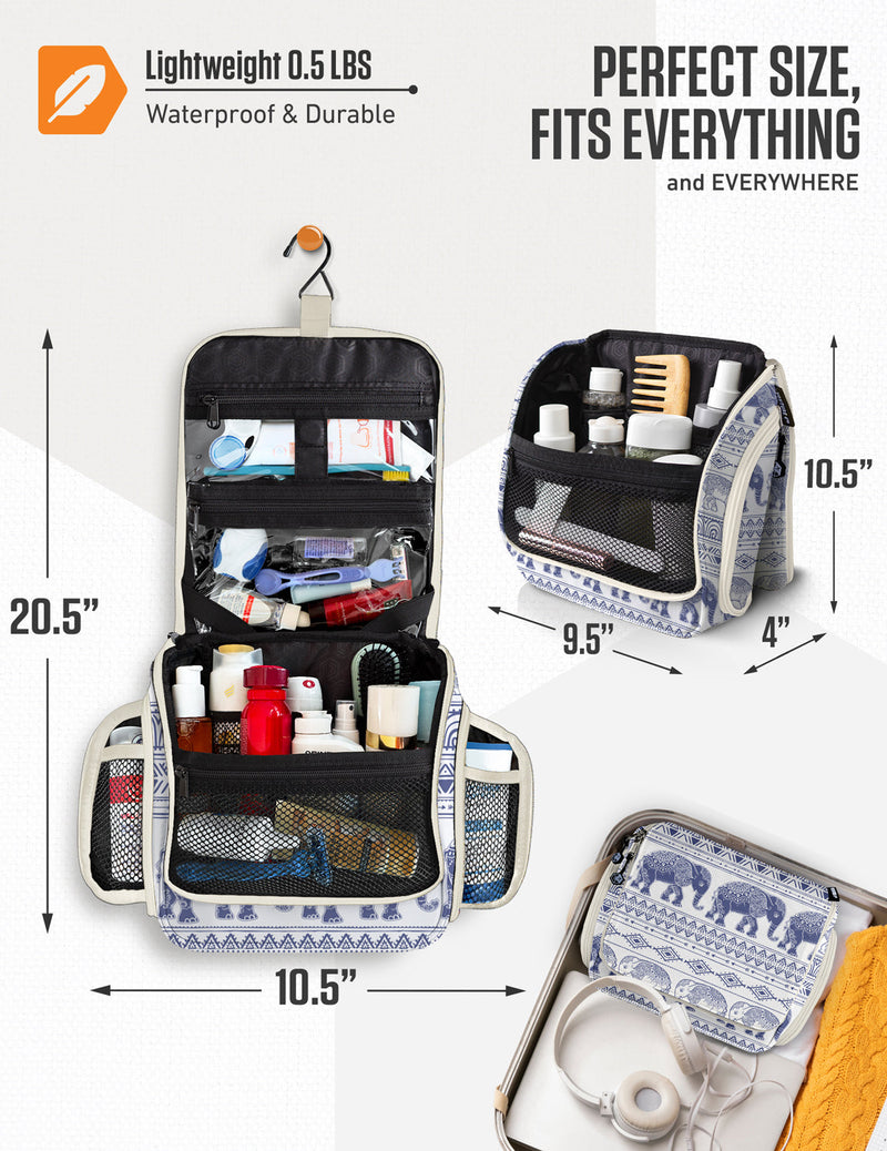Load image into Gallery viewer, Hanging Travel Toiletry Bag
