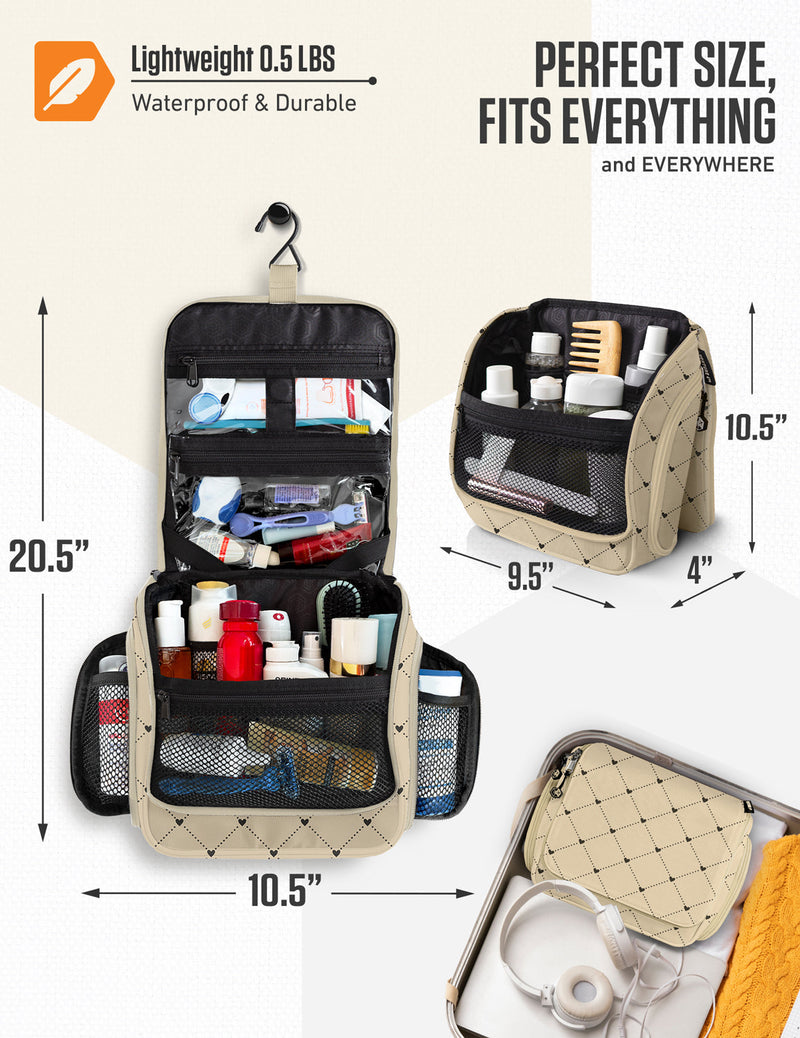 Load image into Gallery viewer, Hanging Travel Toiletry Bag
