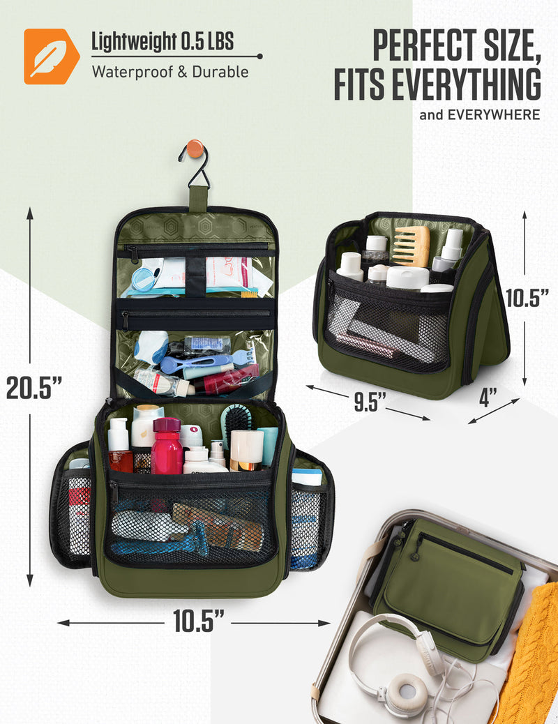 Load image into Gallery viewer, Hanging Travel Toiletry Bag
