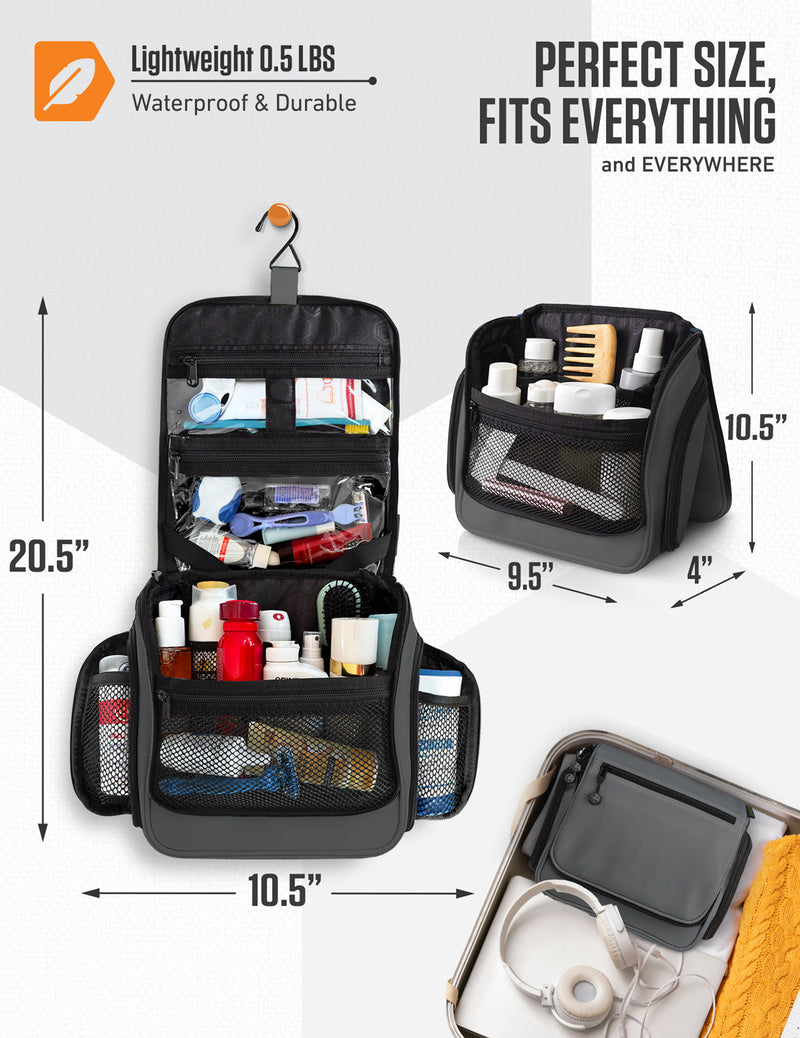 Load image into Gallery viewer, Hanging Travel Toiletry Bag

