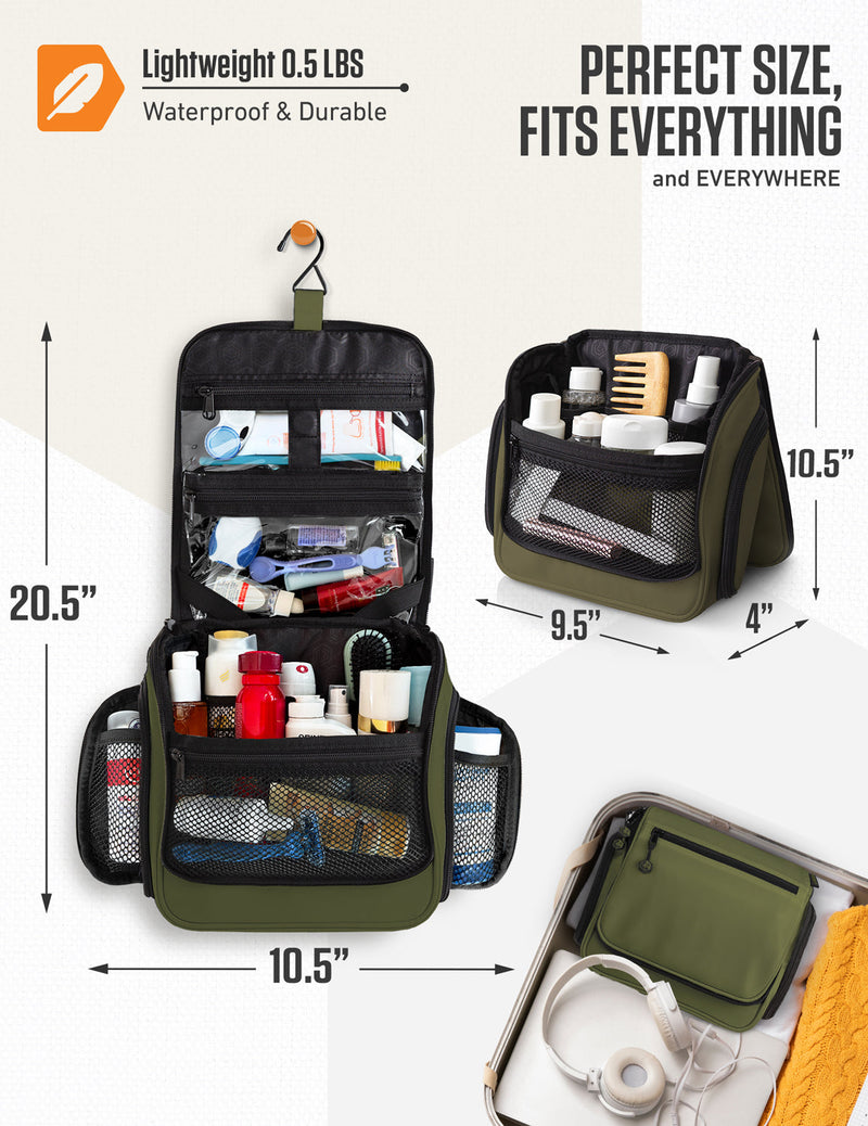 Load image into Gallery viewer, Hanging Travel Toiletry Bag
