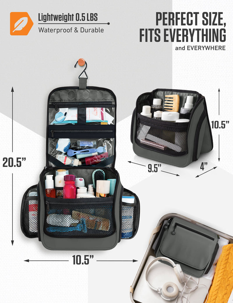 Load image into Gallery viewer, Hanging Travel Toiletry Bag
