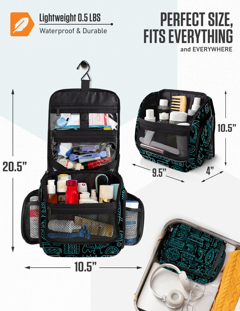 Load image into Gallery viewer, Hanging Travel Toiletry Bag
