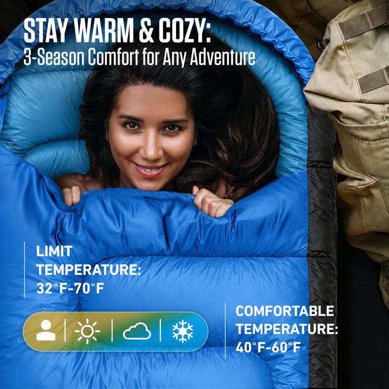 Load image into Gallery viewer, 3-Season Sleeping Bag
