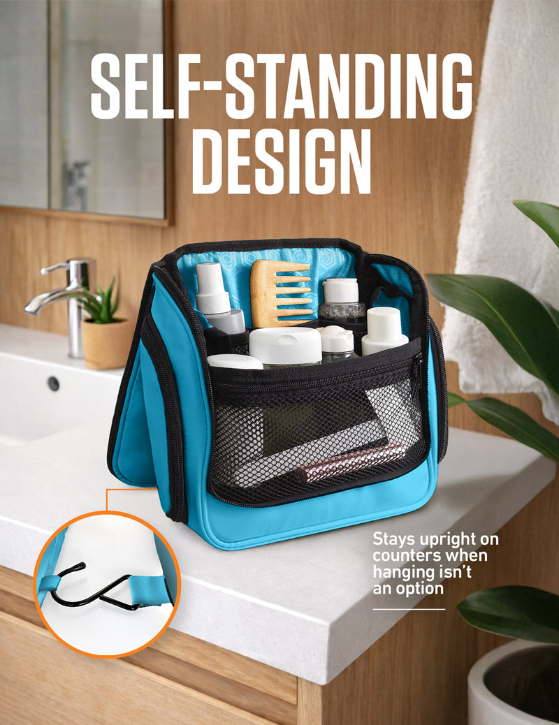 Load image into Gallery viewer, Hanging Travel Toiletry Bag
