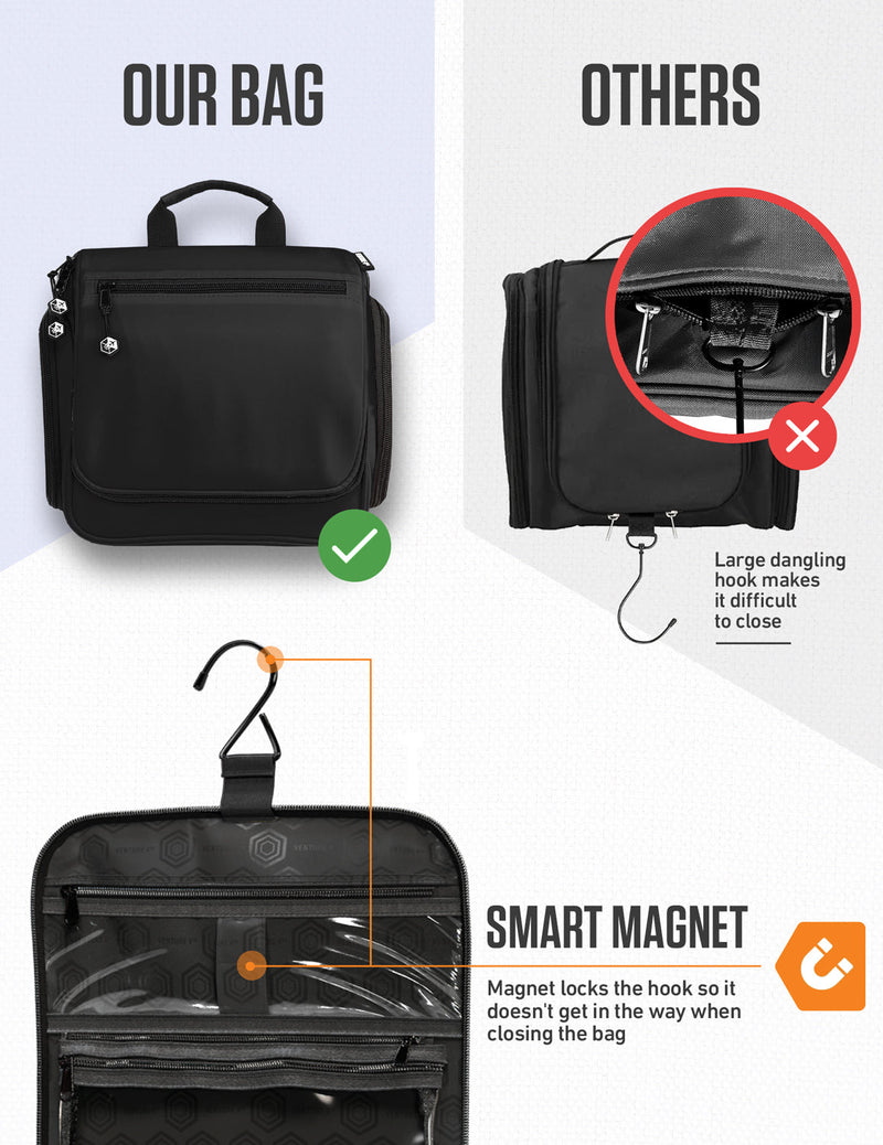 Load image into Gallery viewer, Hanging Travel Toiletry Bag
