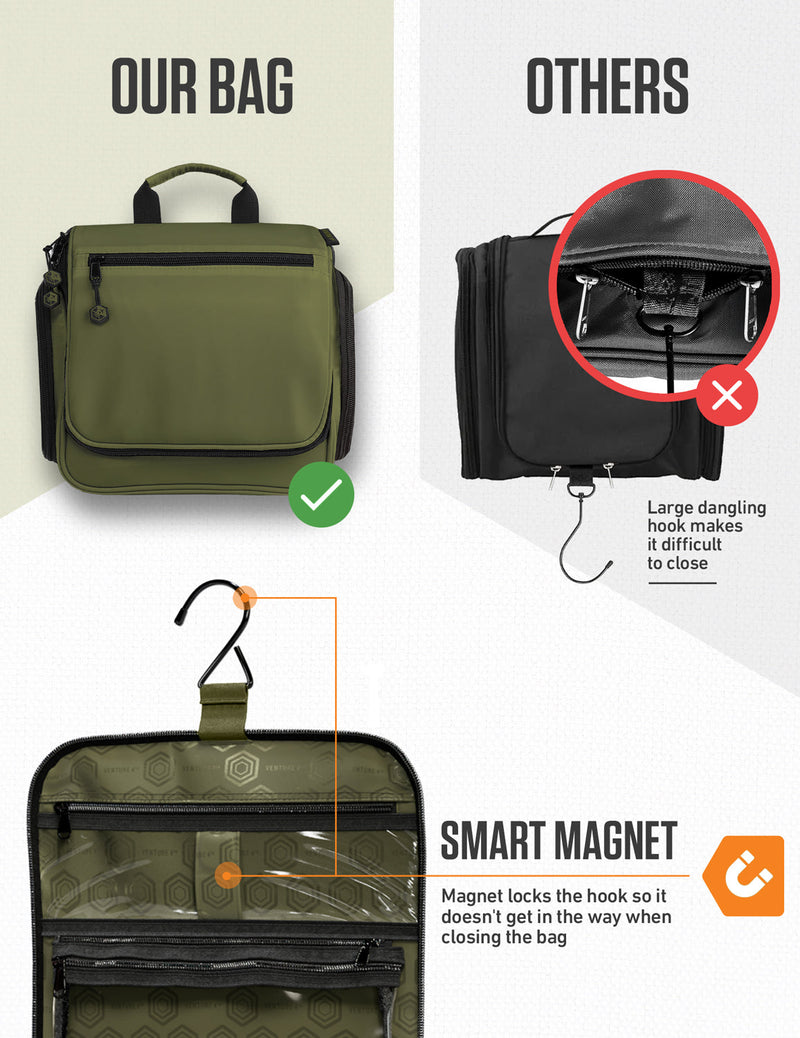 Load image into Gallery viewer, Hanging Travel Toiletry Bag
