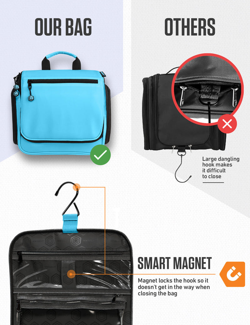 Load image into Gallery viewer, Hanging Travel Toiletry Bag
