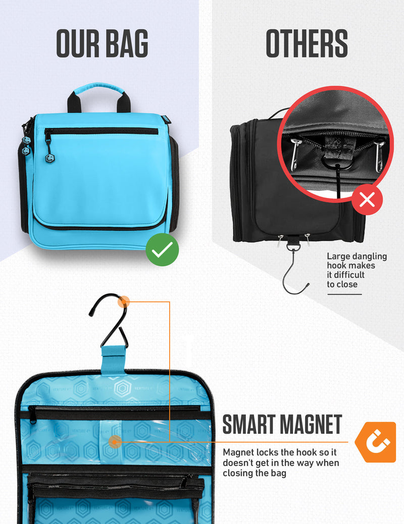Load image into Gallery viewer, Hanging Travel Toiletry Bag
