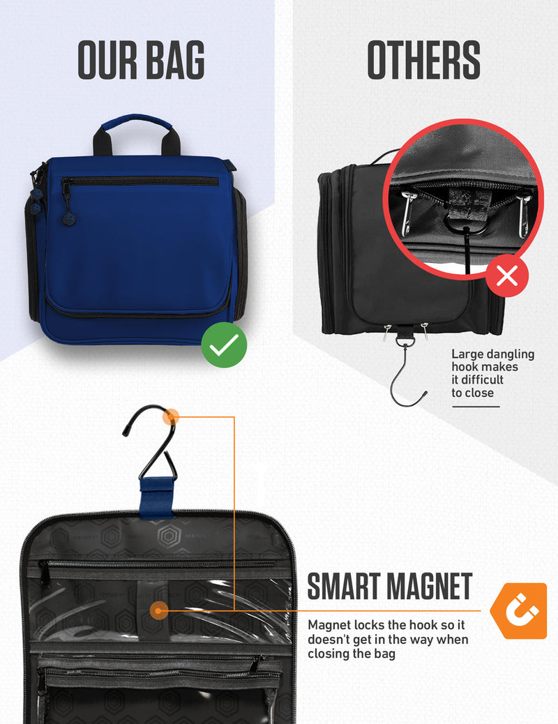 Load image into Gallery viewer, Hanging Travel Toiletry Bag
