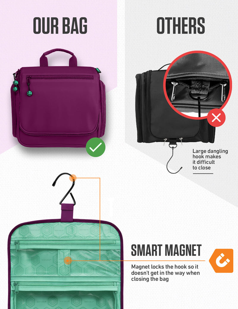 Load image into Gallery viewer, Hanging Travel Toiletry Bag
