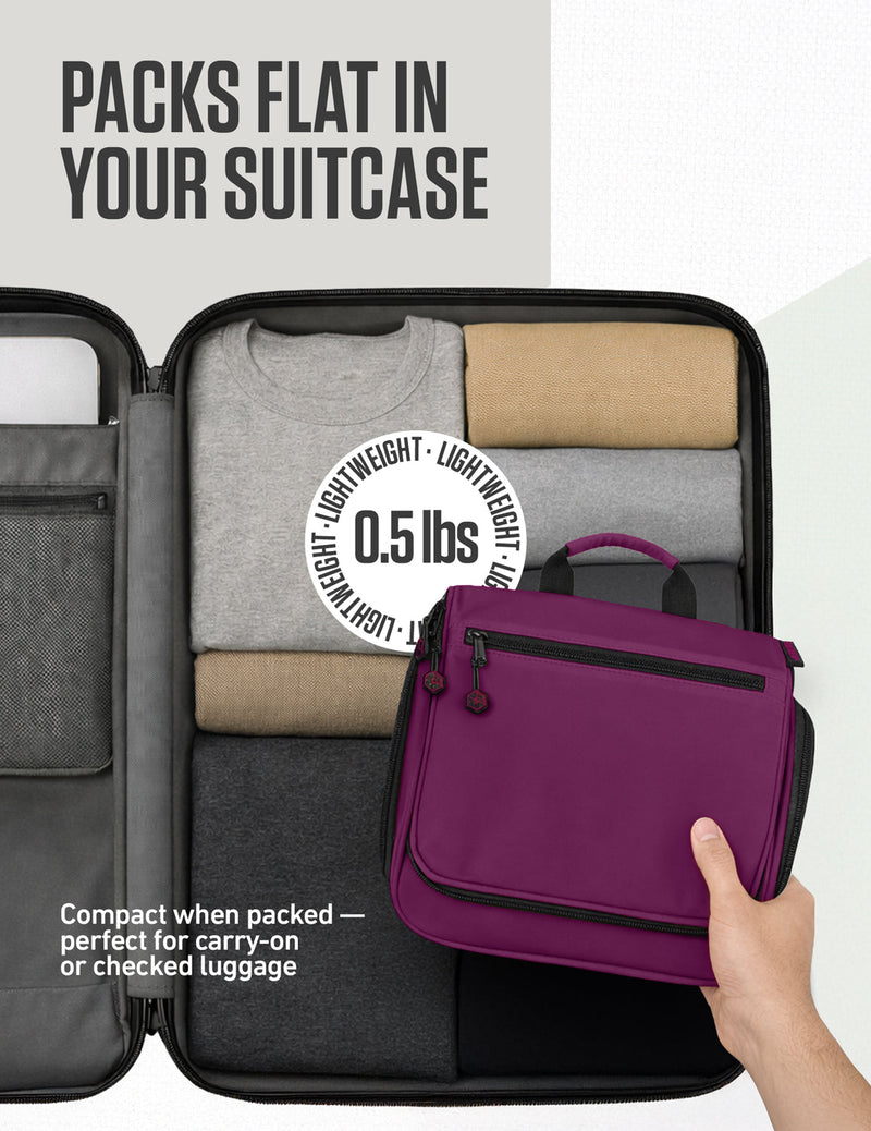 Load image into Gallery viewer, Hanging Travel Toiletry Bag

