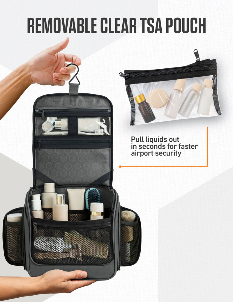 Load image into Gallery viewer, Hanging Travel Toiletry Bag
